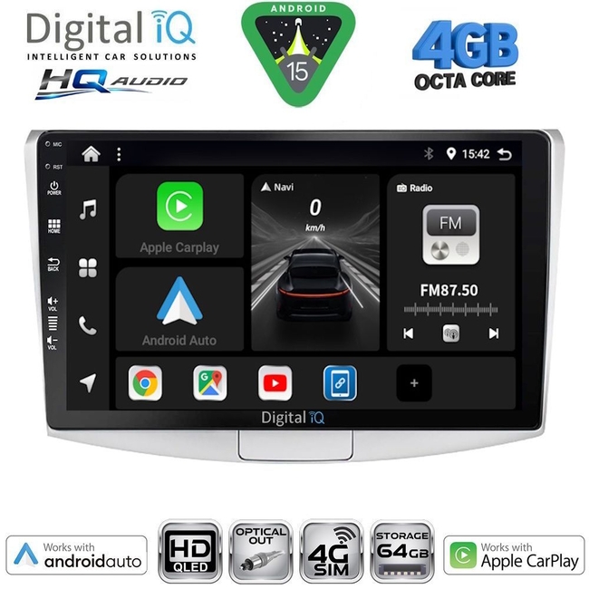 DIGITAL IQ BXK 19764_CPAA (10inc) MULTIMEDIA TABLET for VW PASSAT mod. 2010-2015