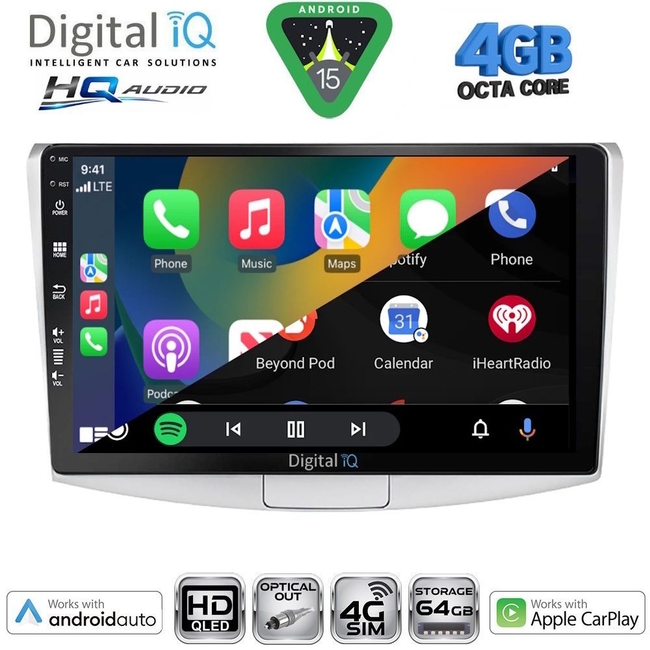 DIGITAL IQ BXK 19764_CPAA (10inc) MULTIMEDIA TABLET for VW PASSAT mod. 2010-2015