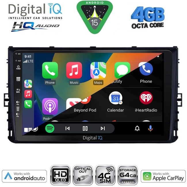 DIGITAL IQ BXK 19758_CPAA (9inc) MULTIMEDIA TABLET for VW POLO – TROC – TCROSS mod. 2017-2026