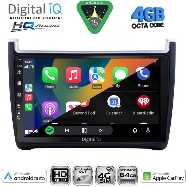 DIGITAL IQ BXK 19757_CPAA (9inc) MULTIMEDIA TABLET for VW POLO mod. 2014-2017