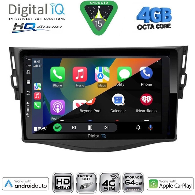 DIGITAL IQ BXK 19731_CPAA (9inc) MULTIMEDIA TABLET for TOYOTA RAV 4 mod. 2006-2012
