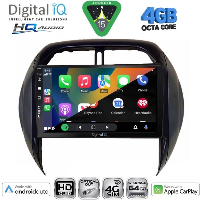 DIGITAL IQ BXK 19730_CPAA CLIMA (9inc) MULTIMEDIA TABLET for TOYOTA RAV 4 mod. 2000-2006