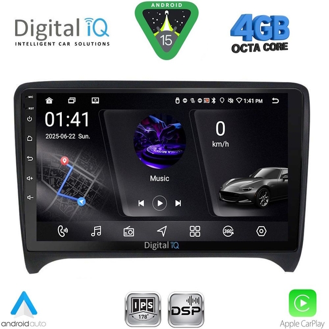 DIGITAL IQ RSG 6009_CPA (9inc) MULTIMEDIA TABLET for AUDI TT  mod. 2007-2015