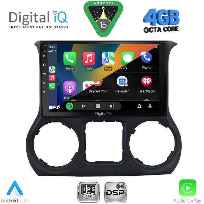 DIGITAL IQ RSG 6295_CPA (10inc) MULTIMEDIA TABLET for JEEP WRANGLER  mod. 2011-2014