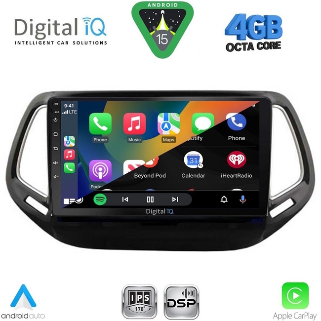 DIGITAL IQ RSG 6278_CPA (10inc) MULTIMEDIA TABLET for JEEP COMPASS mod. 2016-2021