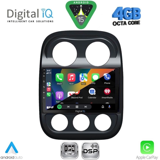 DIGITAL IQ RSG 6277_CPA (10inc) MULTIMEDIA TABLET for JEEP COMPASS - PATRIOT mod. 2007-2016