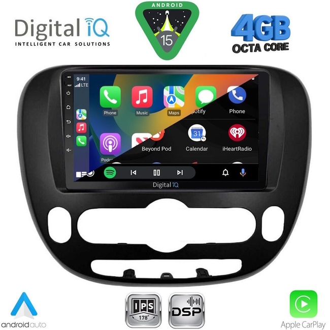 DIGITAL IQ RSG 6320_CPA (9inc) MULTIMEDIA TABLET for KIA SOUL mod. 2008-2013