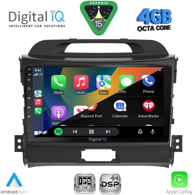 DIGITAL IQ RSG 6320_CPA (9inc) MULTIMEDIA TABLET for KIA SOUL mod. 2008-2013