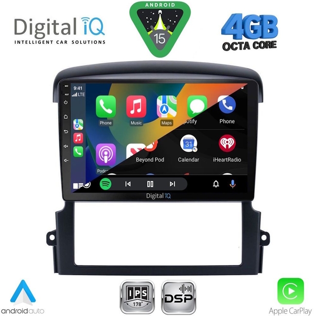 DIGITAL IQ RSG 6317_CPA (9inc) MULTIMEDIA TABLET for KIA SORENTO mod. 2006-2009