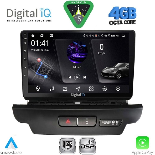 DIGITAL IQ RSG 6300_CPA (9inc) MULTIMEDIA TABLET for KIA CEED  mod. 2006-2009