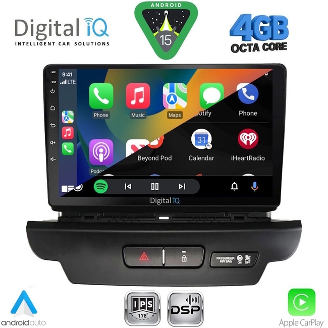 DIGITAL IQ RSG 6300_CPA (9inc) MULTIMEDIA TABLET for KIA CEED  mod. 2006-2009