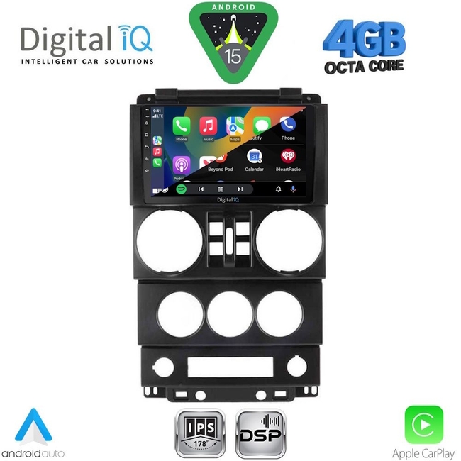 DIGITAL IQ RSG 6294_CPA (9inc) MULTIMEDIA TABLET for JEEP WRANGLER  mod. 2006-2011