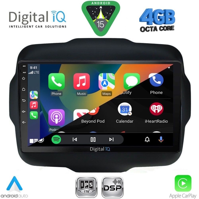 DIGITAL IQ RSG 6290_CPA (9inc) MULTIMEDIA TABLET for JEEP RENEGADE  mod. 2014-2025