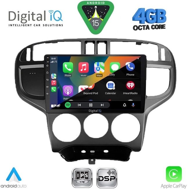 DIGITAL IQ RSG 6240_CPA (9inc) MULTIMEDIA TABLET for HYUNDAI MATRIX mod. 2001-2010