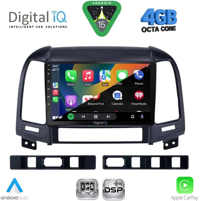 DIGITAL IQ RSG 6239_CPA (9inc) MULTIMEDIA TABLET for HYUNDAI SANTA FE  mod. 2005-2013