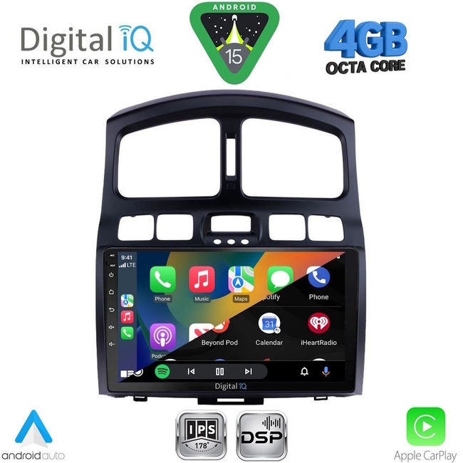 DIGITAL IQ RSG 6236_CPA (9inc) MULTIMEDIA TABLET for HYUNDAI SANTA FE  mod. 2003-2006