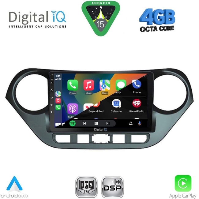 DIGITAL IQ RSG 6224_CPA (9inc) MULTIMEDIA TABLET for HYUNDAI i10 mod. 2014-2020