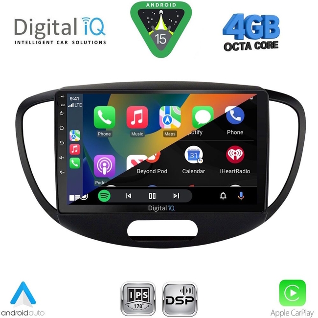 DIGITAL IQ RSG 6223_CPA (9inc) MULTIMEDIA TABLET for HYUNDAI i10 mod. 2008-2013
