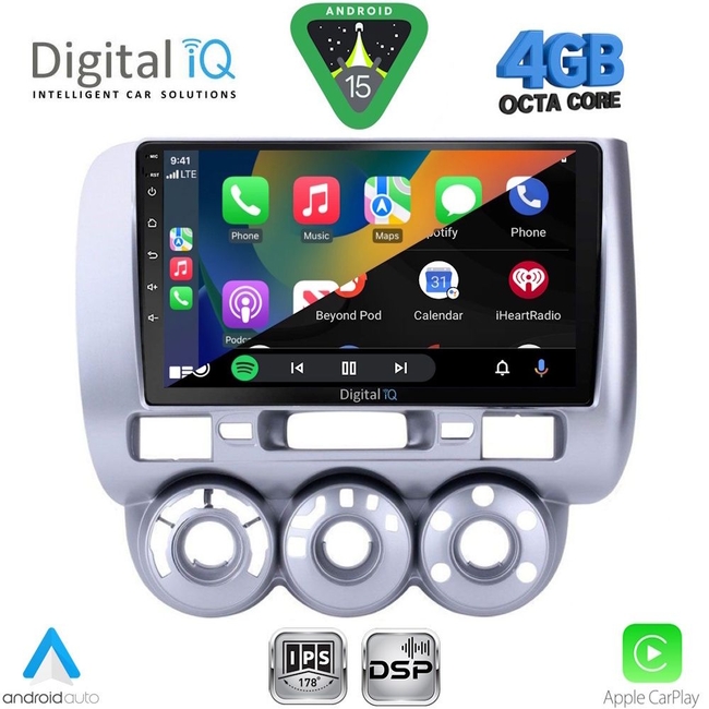 DIGITAL IQ RSG 6210_CPA A/C (9inc) MULTIMEDIA TABLET for HONDA JAZZ mod. 2002-2008