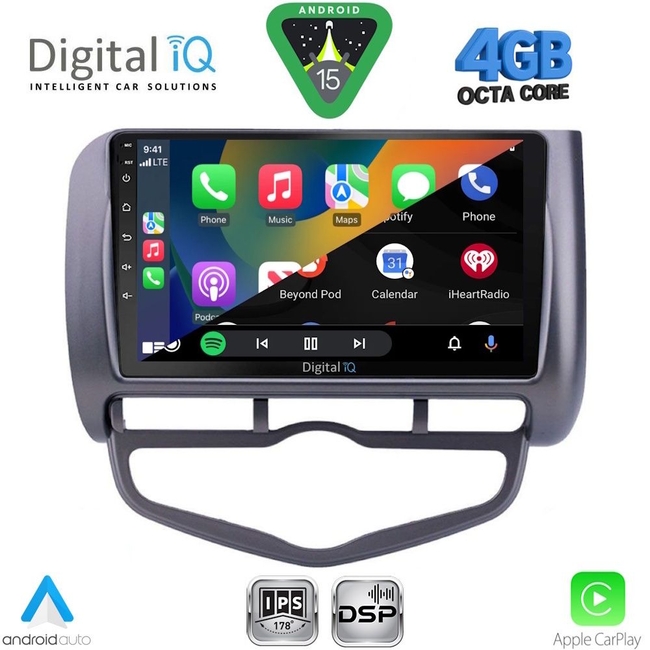 DIGITAL IQ RSG 6210_CPA CLIMA (9inc) MULTIMEDIA TABLET for HONDA JAZZ mod. 2002-2008