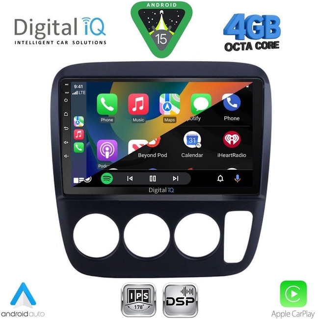 DIGITAL IQ RSG 6196_CPA A/C (9inc) MULTIMEDIA TABLET for HONDA CRV mod. 1996-2006