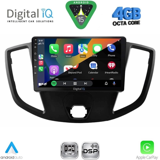 DIGITAL IQ RSG 6179_CPA  (9inc) MULTIMEDIA TABLET for FORD TRANSIT mod. 2014-2020