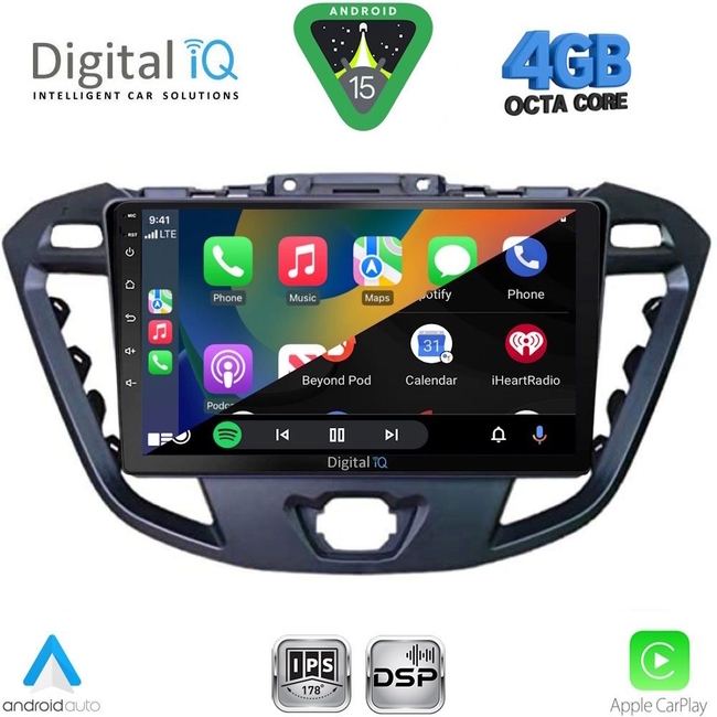 DIGITAL IQ RSG 6177_CPA (9inc) MULTIMEDIA TABLET for FORD TRANSIT CUSTOM | TOURNEO CUSTOM mod. 2013-2019