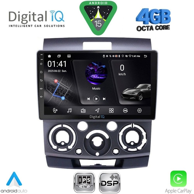 DIGITAL IQ RSG 6170_CPA (9inc) MULTIMEDIA TABLET for FORD RANGER | MAZDA BT50 mod. 2006-2011