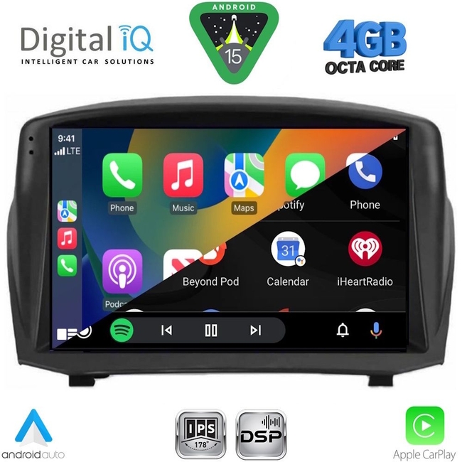 DIGITAL IQ RSG 6154B_CPA (9inc) MULTIMEDIA TABLET for FORD FIESTA mod. 2008-2017