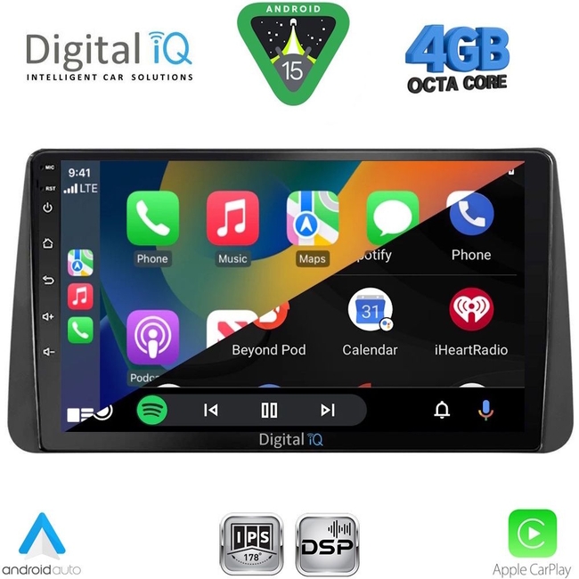 DIGITAL IQ RSG 6149_CPA DASH (9inc) MULTIMEDIA TABLET for FIAT TIPO mod. 2018-2023