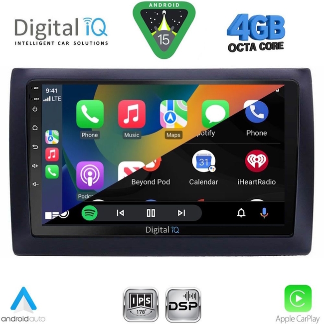 DIGITAL IQ RSG 6145_CPA (9inc) MULTIMEDIA TABLET for FIAT STILO mod. 2001-2007