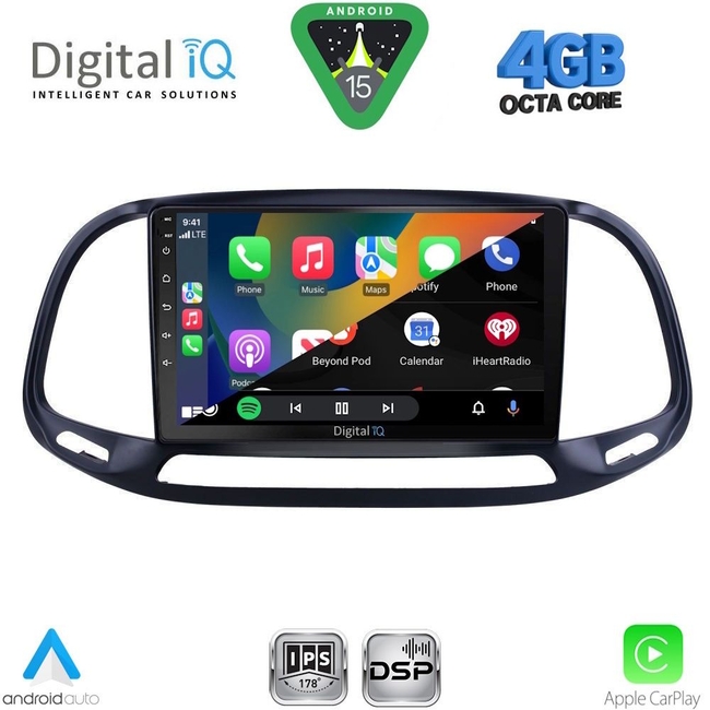 DIGITAL IQ RSG 6138_CPA (9inc) MULTIMEDIA TABLET for FIAT DOBLO – OPEL COMBO mod. 2015-2018