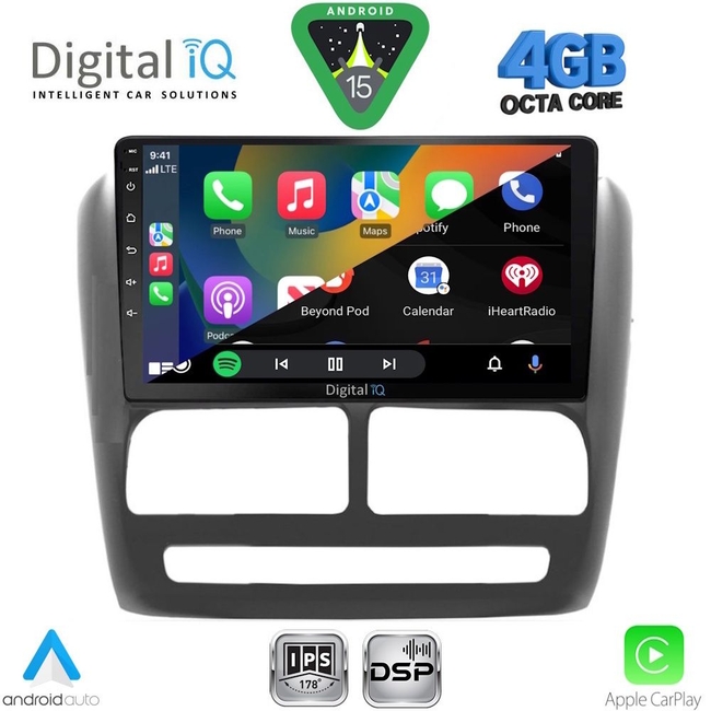 DIGITAL IQ RSG 6137_CPA (9inc) MULTIMEDIA TABLET for FIAT DOBLO mod. 2010-2015
