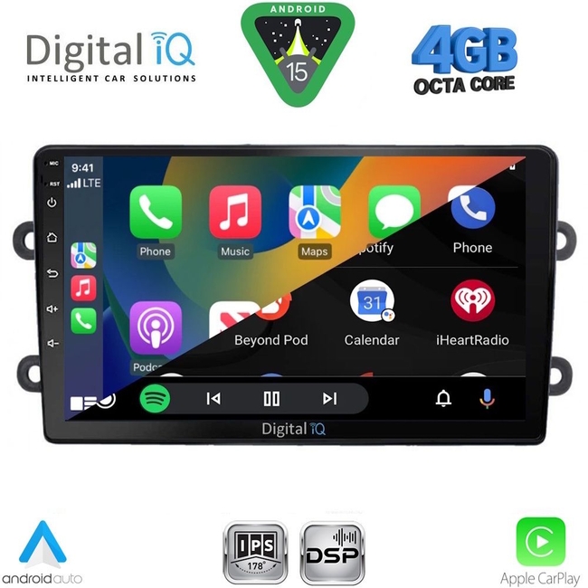 DIGITAL IQ RSG 6102_CPA (9inc) MULTIMEDIA TABLET for DACIA DUSTER mod. 2012-2019