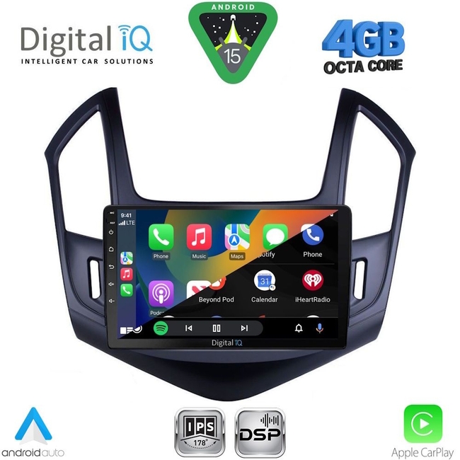 DIGITAL IQ RSG 6077_CPA (9inc) MULTIMEDIA TABLET for CHEVROLET CRUZE mod. 2013-2015