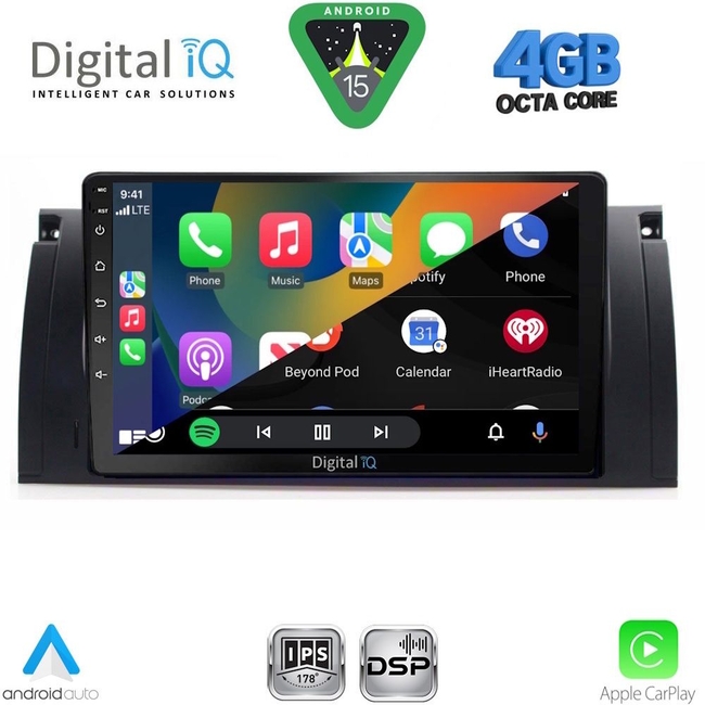 DIGITAL IQ RSG 6045_CPA (9inc) MULTIMEDIA TABLET for BMW Series 5 (E39) mod. 1997-2005 | X5 (E53) mod. 1999-2006