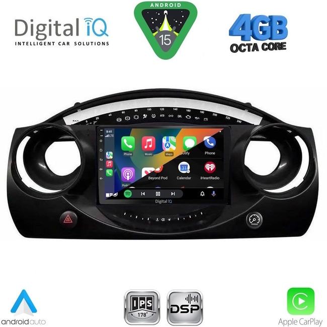 DIGITAL IQ RSG 6063_CPA (9inc) MULTIMEDIA TABLET for MINI COOPER (R50-R52-R53) mod. 2000-2006