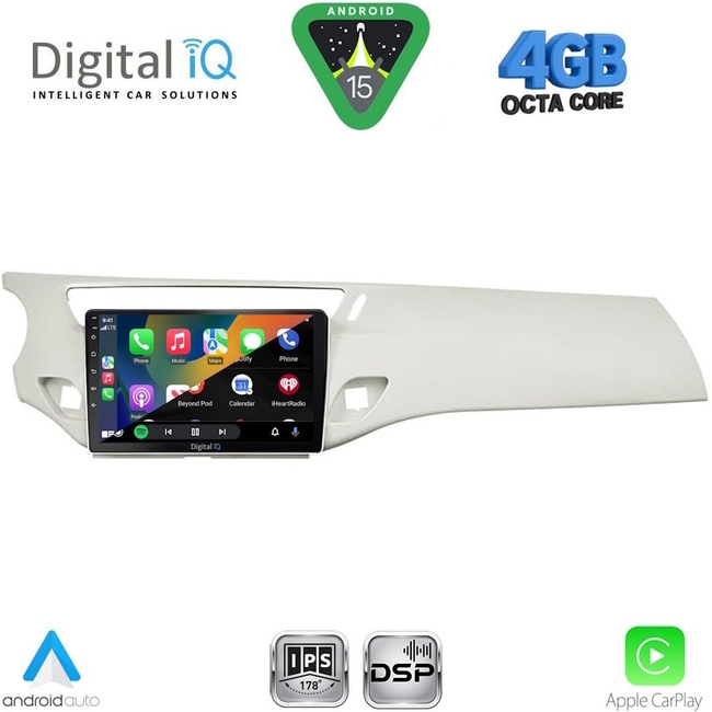 DIGITAL IQ RSG 6092WH_CPA (9inc) MULTIMEDIA TABLET for CITROEN C3 - DS3 mod. 2009-2016 (WHITE)