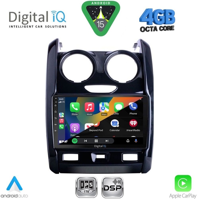 DIGITAL IQ RSG 6103_CPA (9inc) MULTIMEDIA TABLET for DACIA DUSTER mod. 2012-2019