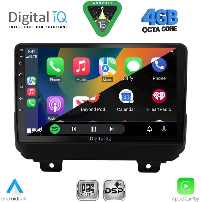 DIGITAL IQ RSG 6298_CPA (9inc) MULTIMEDIA TABLET for JEEP WRANGLER mod. 2018-2026