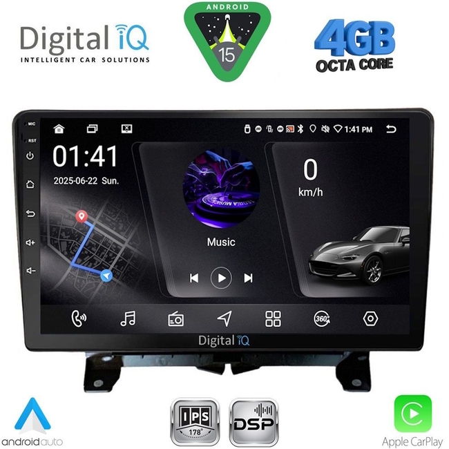 DIGITAL IQ RSG 6332_CPA (9inc) MULTIMEDIA TABLET for LAND ROVER DISCOVERY 3 - RANGE ROVER SPORT mod. 2004-2009