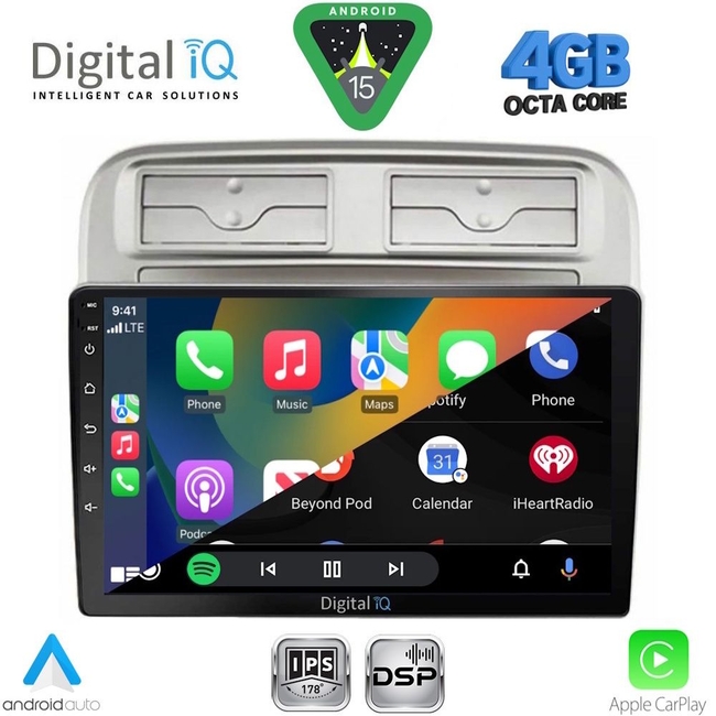 DIGITAL IQ RSG 6128_CPA (9inc) MULTIMEDIA TABLET for FIAT GRANDE PUNTO mod. 2005-2012