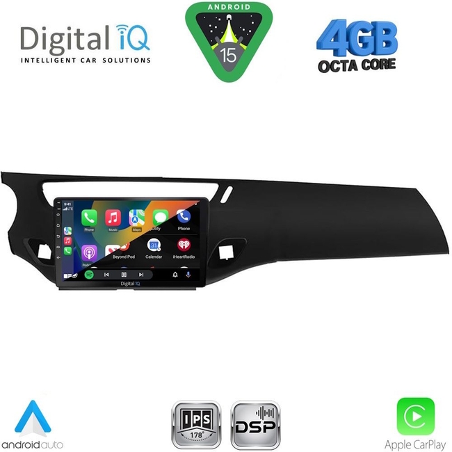 DIGITAL IQ RSG 6092BL_CPA (9inc) MULTIMEDIA TABLET for CITROEN C3 - DS3 mod. 2009-2016 (BLACK)