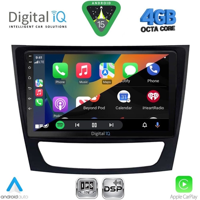 DIGITAL IQ RSG 6408_CPA (9inc) MULTIMEDIA TABLET for MERCEDES E (W211) – CLS (W219) mod. 2003-2009
