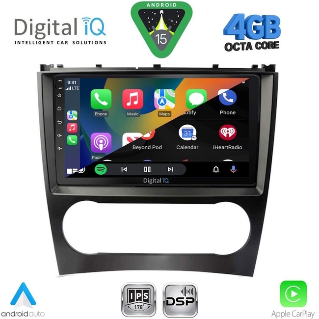 DIGITAL IQ RSG 6404_CPA (9inc) MULTIMEDIA TABLET for MERCEDES C – CLK (W203-209) mod. 2004-2008