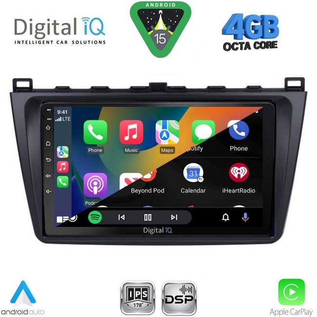 DIGITAL IQ RSG 6377_CPA (9inc) MULTIMEDIA TABLET for MAZDA 6 mod. 2008-2012