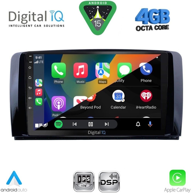 DIGITAL IQ RSG 6422_CPA (9inc) MULTIMEDIA TABLET for MERCEDES R (W251) mod. 2006-2015