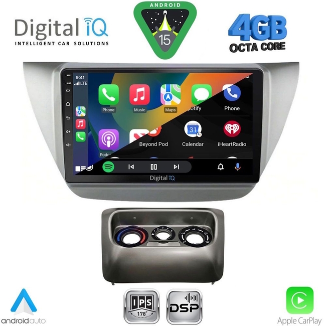 DIGITAL IQ RSG 6433_CPA (9inc) MULTIMEDIA TABLET for MITSUBISHI LANCER mod. 2000-2007