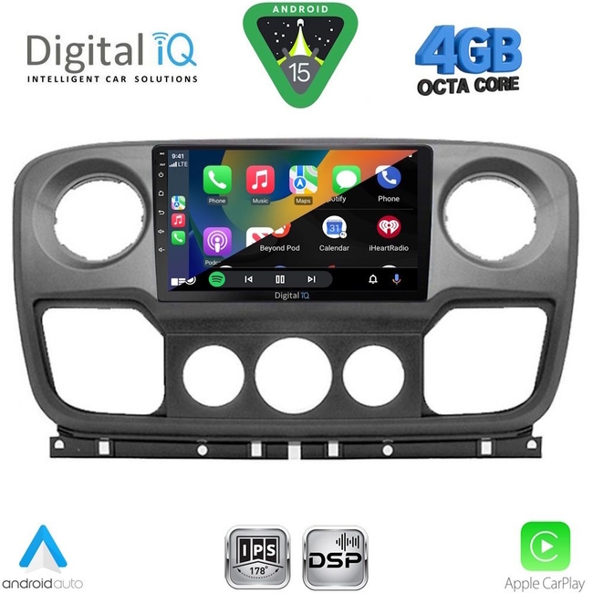 DIGITAL IQ RSG 6463_CPA (10inc) MULTIMEDIA TABLET for NISSAN NV400 - OPEL MOVANO - RENAULT MASTER mod. 2010-2020