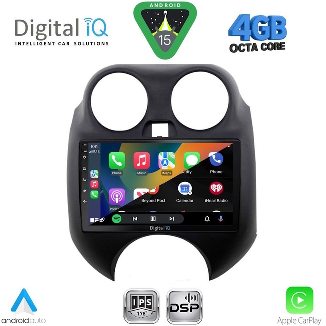 DIGITAL IQ RSG 6459_CPA (9inc) MULTIMEDIA TABLET for NISSAN MICRA mod. 2010-2014